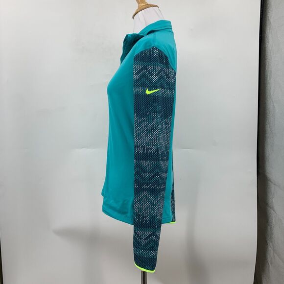 Nike Pro Hyperwarm Nordic Sweatshirt Women M Medium Half Zip Pullover Dri Fit - Picture 4 of 12
